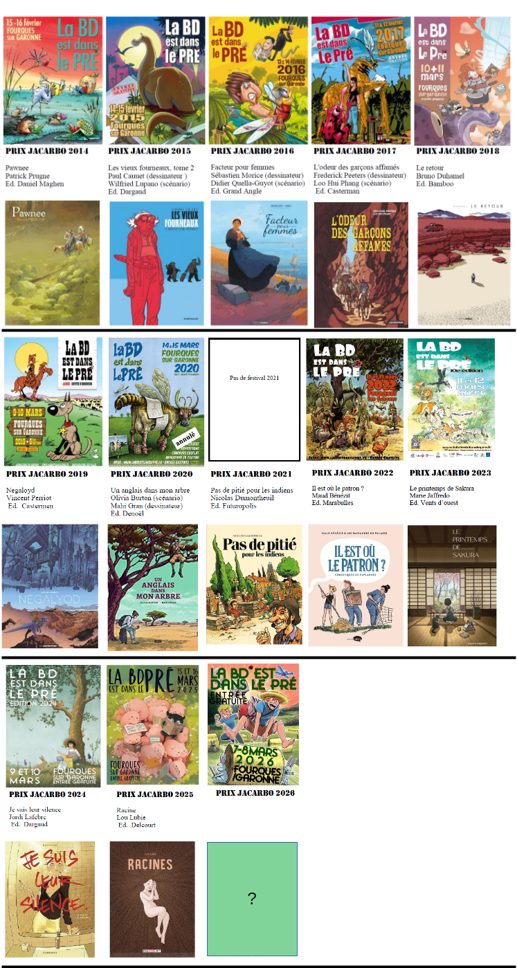 tous les prix jacarbo